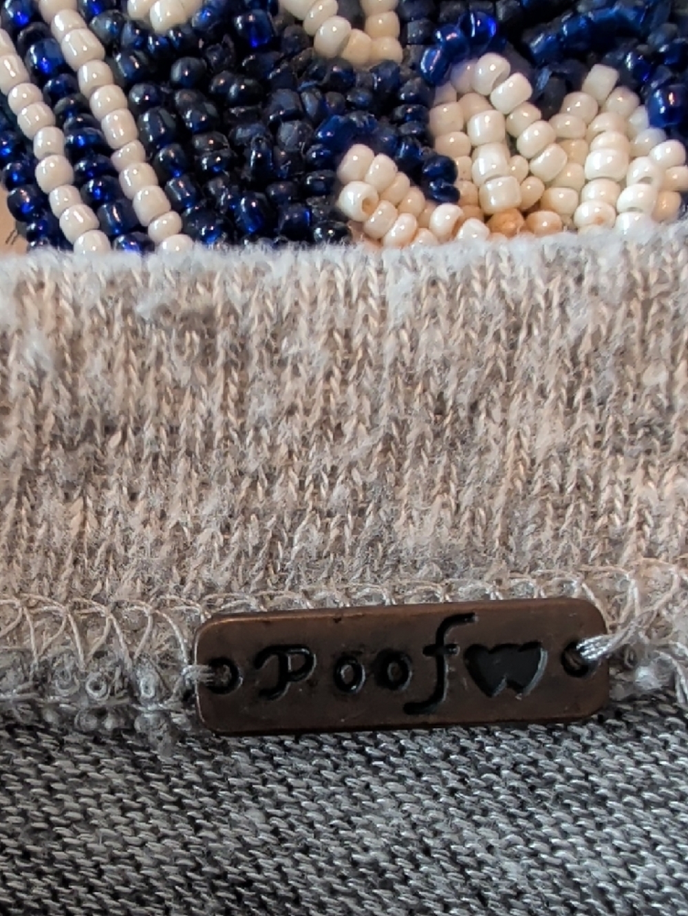 Poof! Gray Knit Sweater - Picture 4 of 6